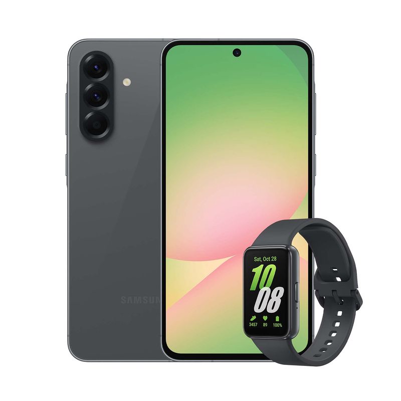 SAMSUNG - Celular Samsung Galaxy A56 5G Negro + Fit 3 Negra + 256GB |8GB RAM | cámara posterior 50 MP| cámara frontal 12 MP | pantalla 6.7 pulgadas + Exynos 1580