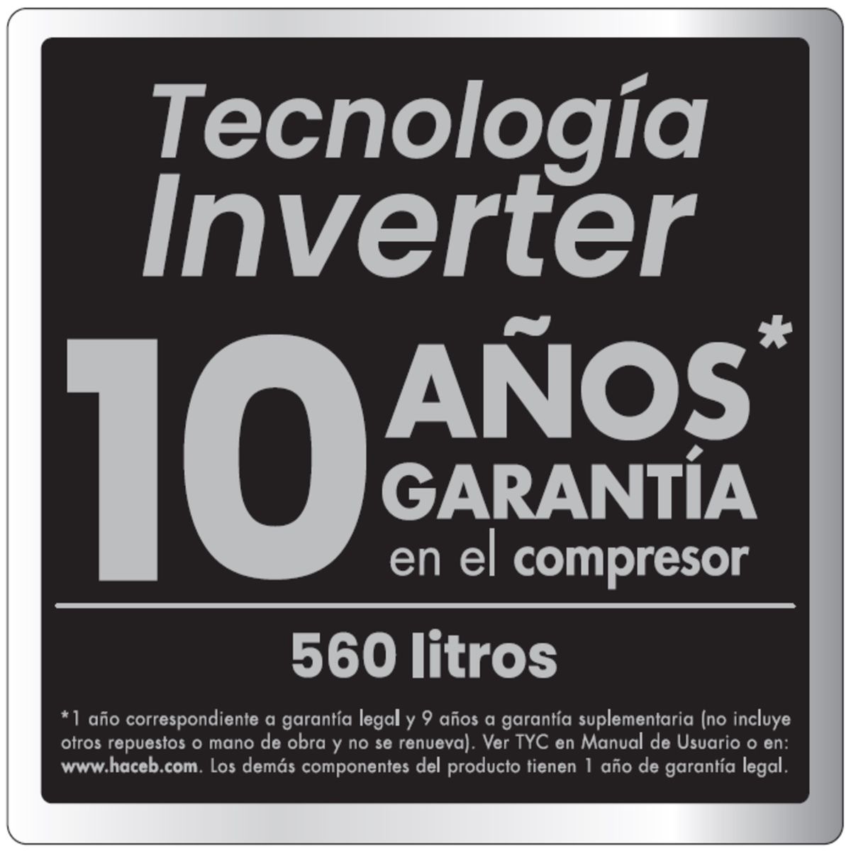 HACEB - Nevecón Side by Side HACEB 529 lt Netos H9164NT56A