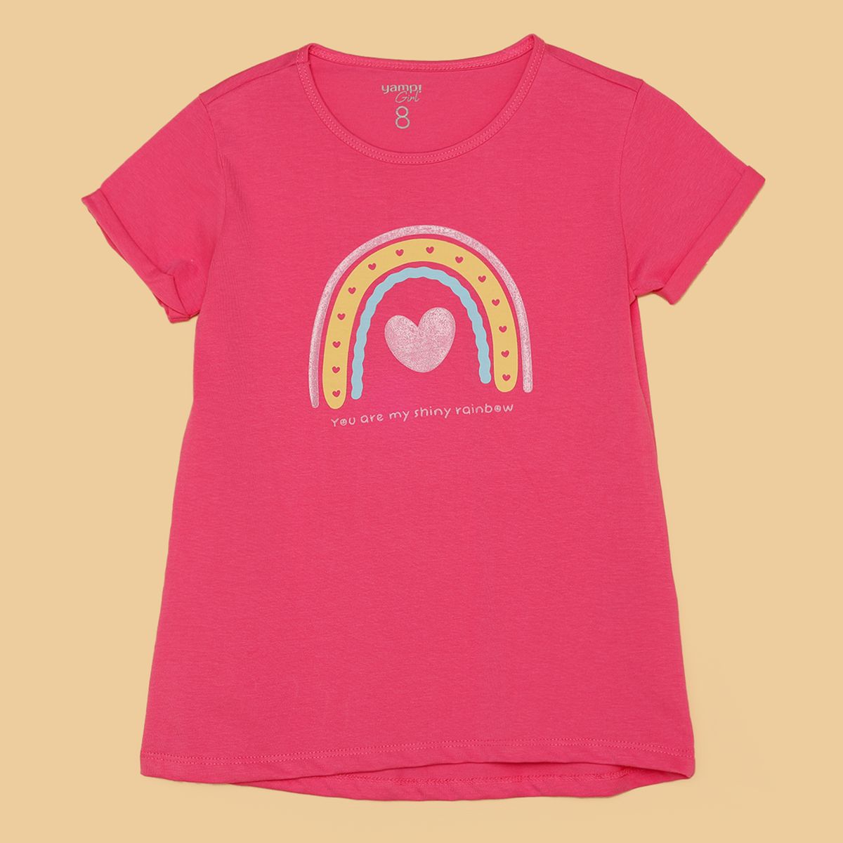 YAMP - Camiseta Niña con Estampado Print Manga corta Yamp