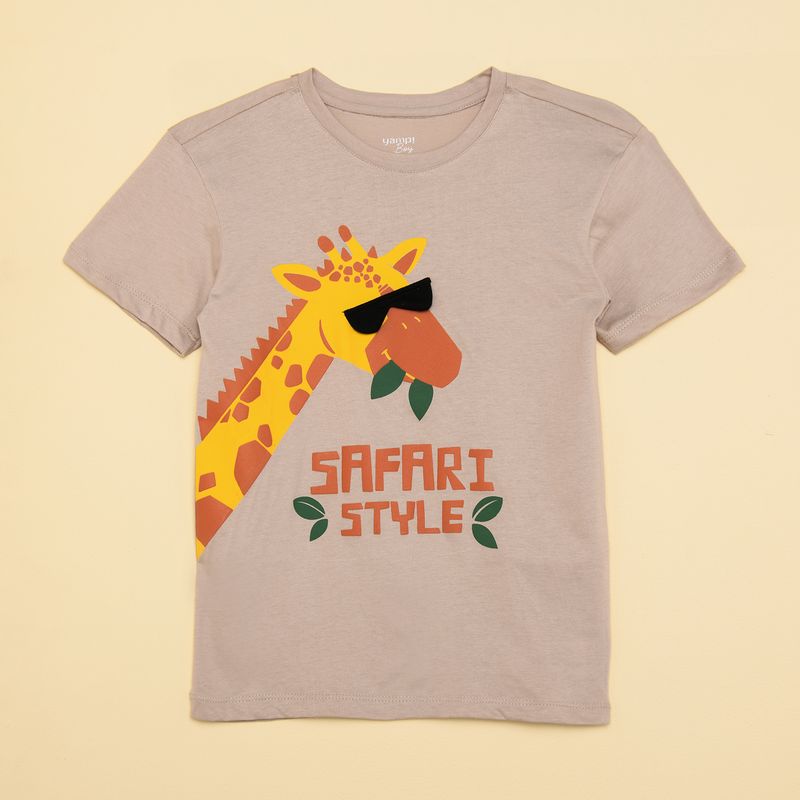 YAMP - Camiseta Niño Estampado Print de Algodón Yamp
