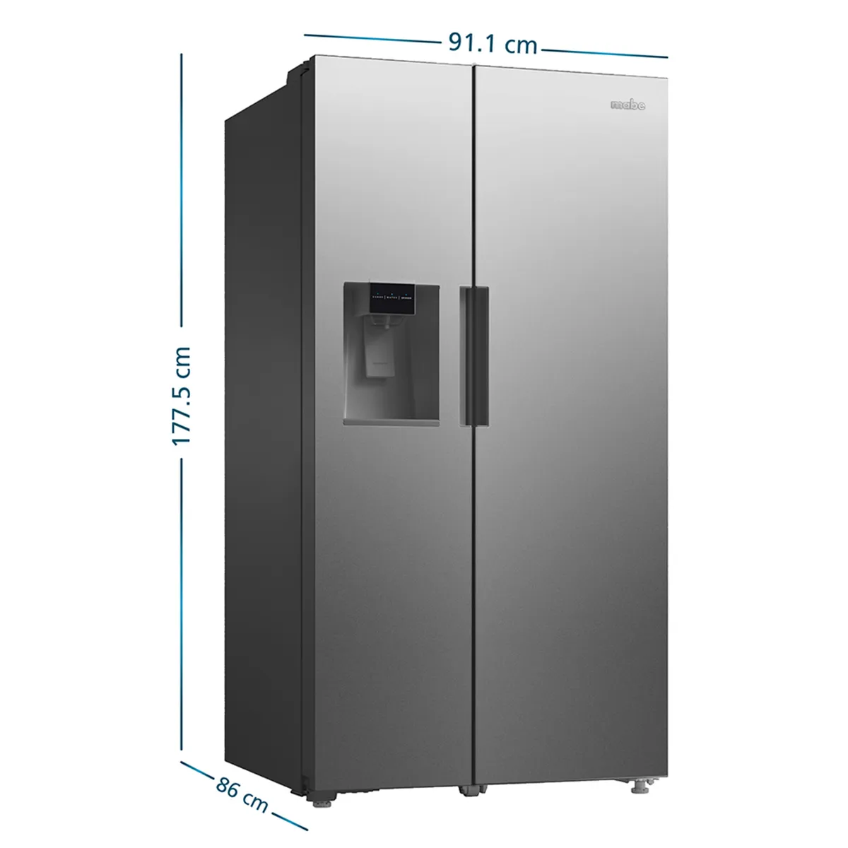 MABE - Nevecón MABE 788 lt MSL746IOLFS0 Con fabricador de hielo
