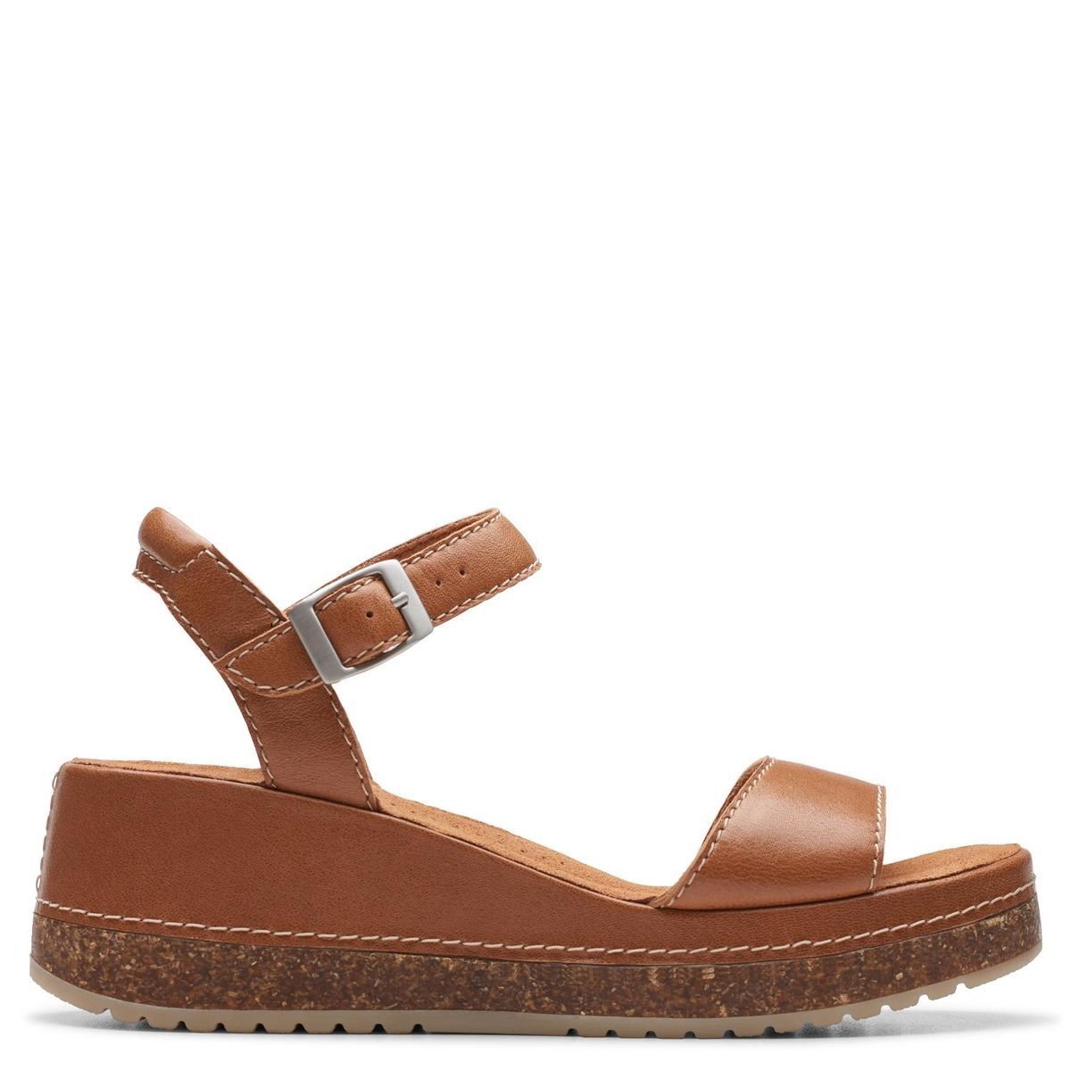 CLARKS - Sandalias Clarks para Mujer con tacón Tacón corrido Kassanda Lily Cafés