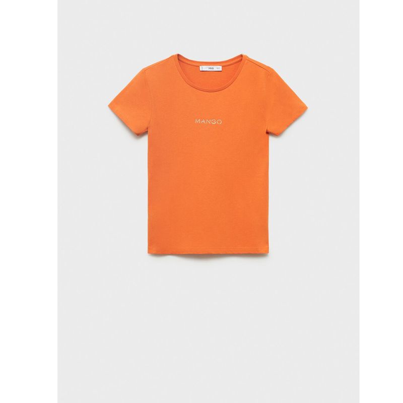 Camiseta Mujer con Estampado Manga corta MANGO MANGO