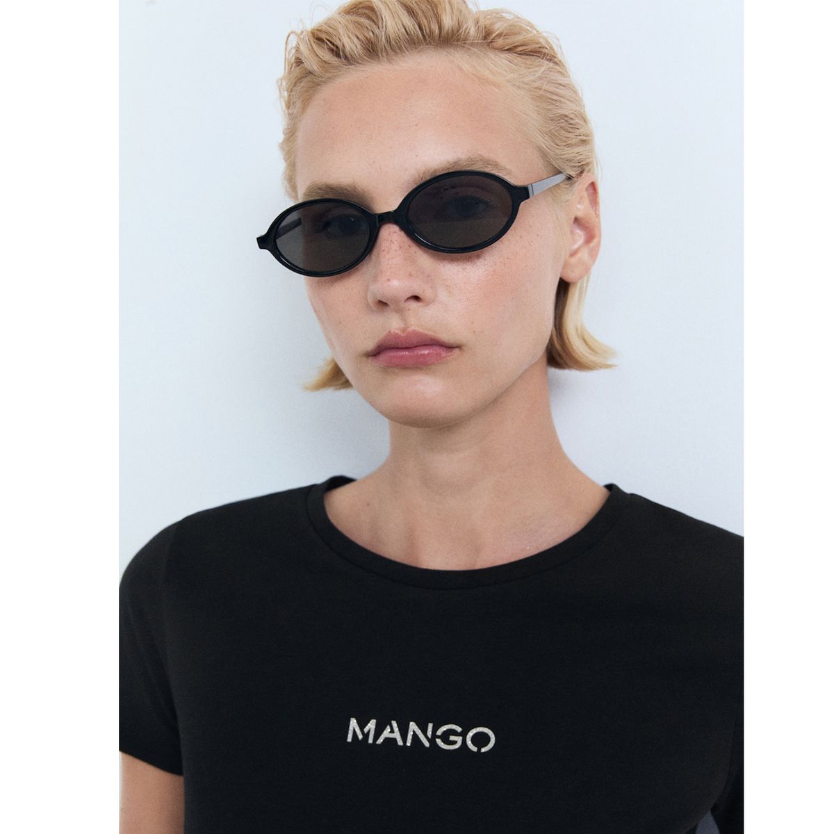 MANGO - Camiseta Mujer con Estampado Manga corta MANGO
