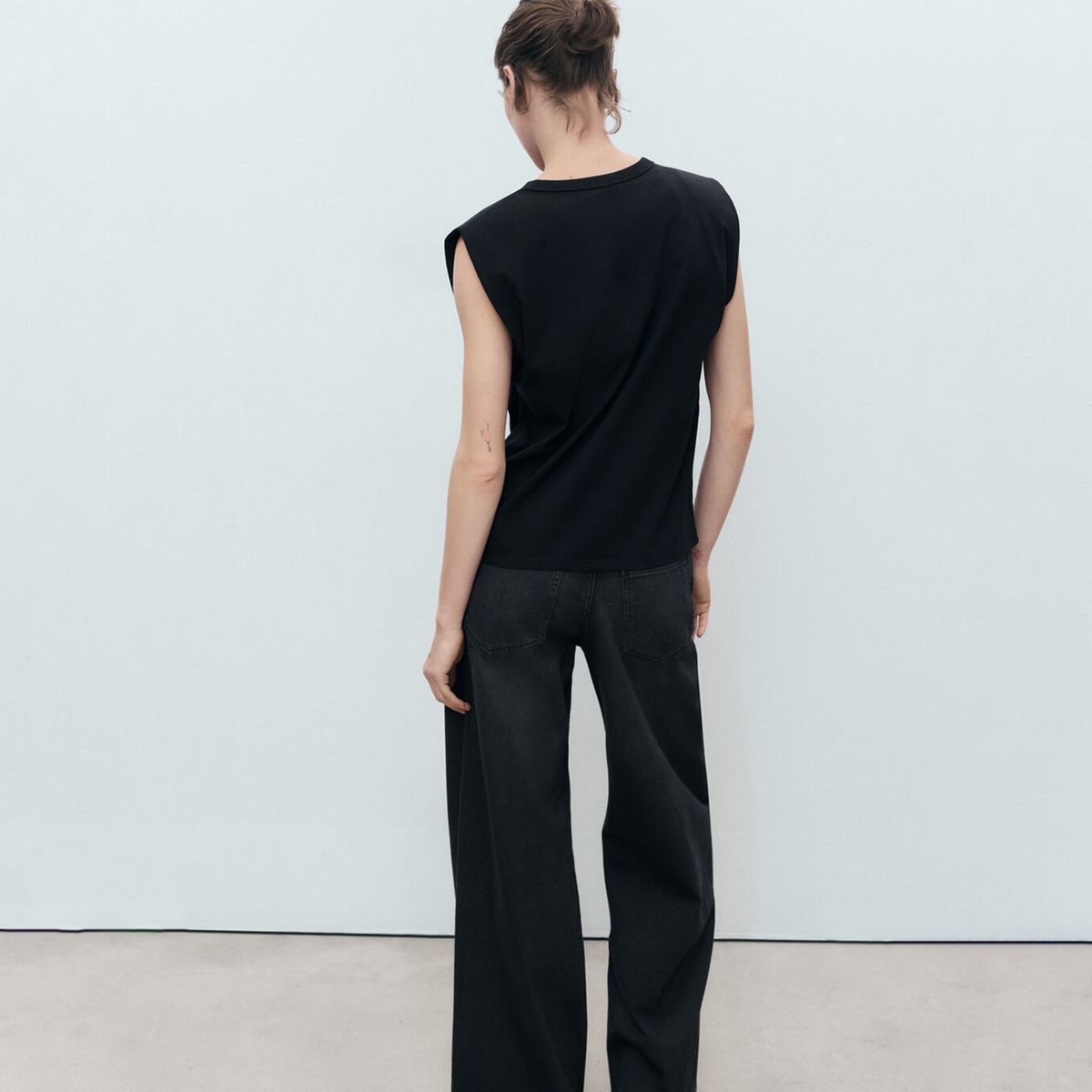 MANGO - Camiseta Mujer Manga corta de Algodón MANGO