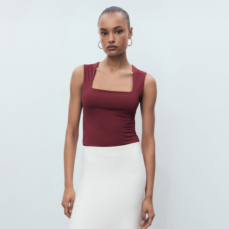 MANGO - Top esqueleto Mujer Sin mangas MANGO 