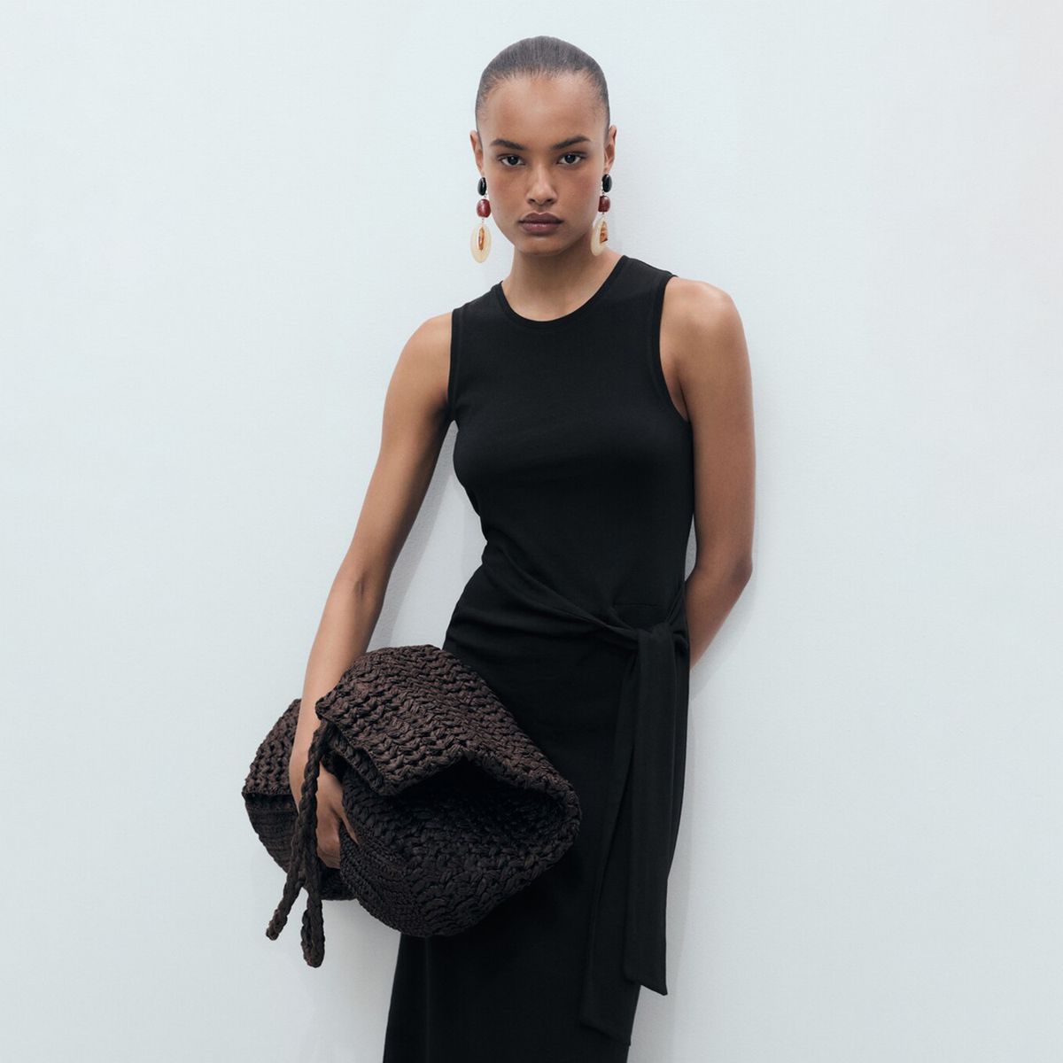 MANGO - Vestido Mujer Largo Casual de Algodón MANGO