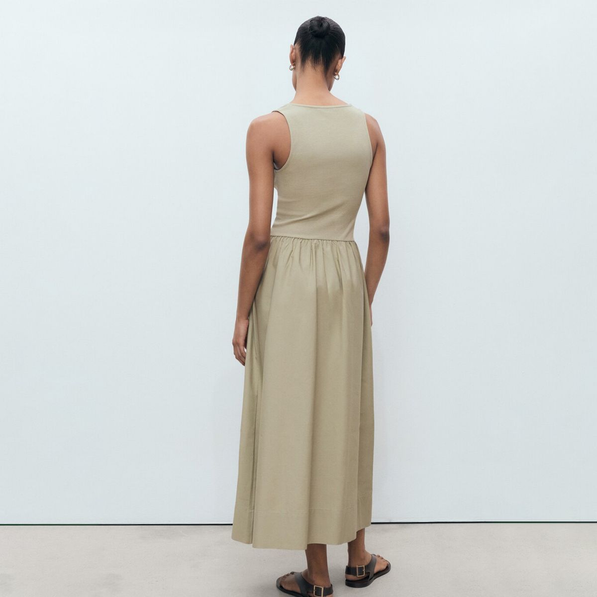 MANGO - Vestido Mujer Largo  Casual de Algodón MANGO