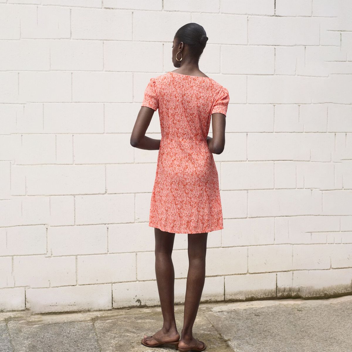 MANGO - Vestido Mujer Corto con Estampado Mango 