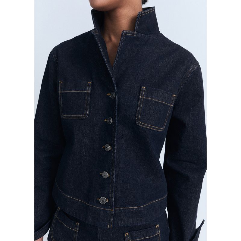 MANGO - Chaqueta de jean Mujer de Algodón Mango