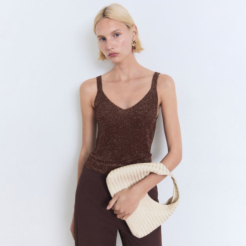 MANGO - Top esqueleto Mujer Sin mangas MANGO 