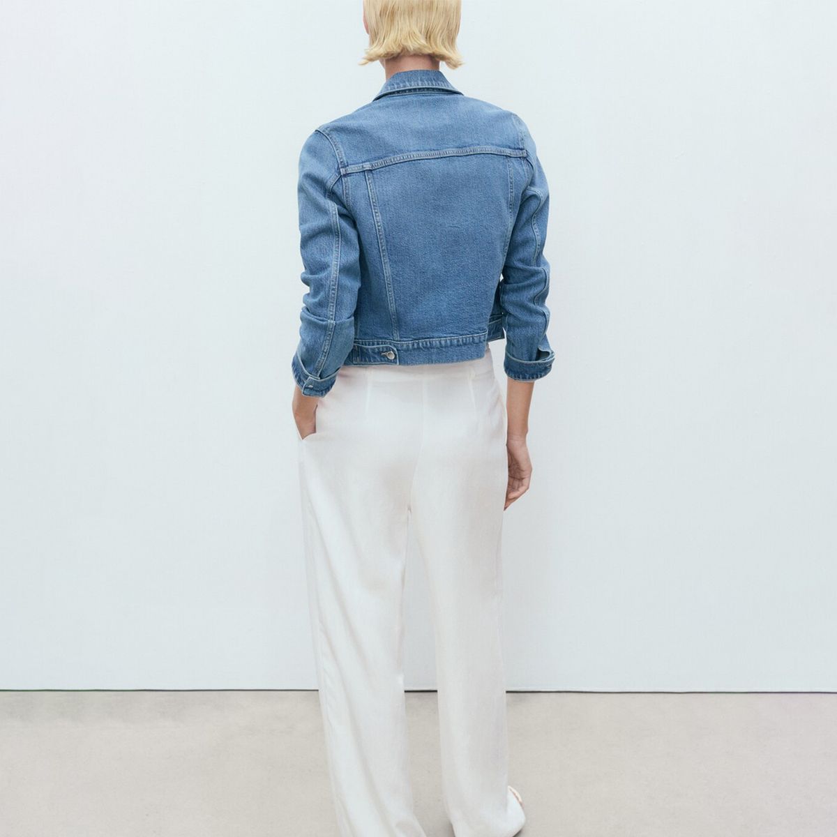 MANGO - Chaqueta de jean Mujer de Algodón MANGO
