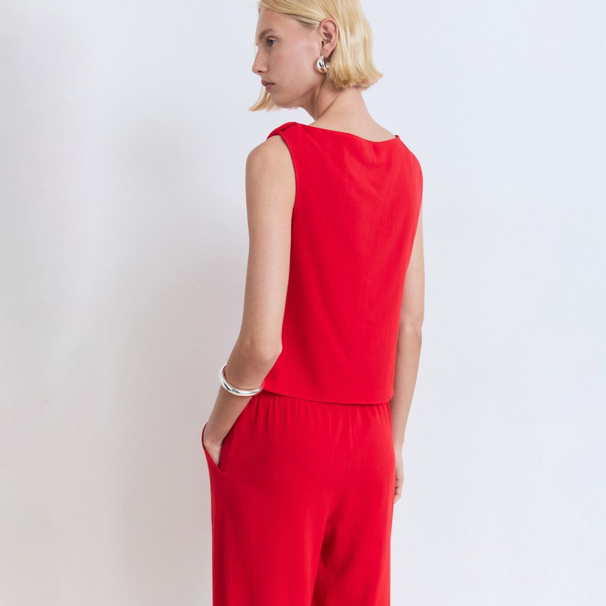 MANGO - Top Mujer Sin mangas MANGO