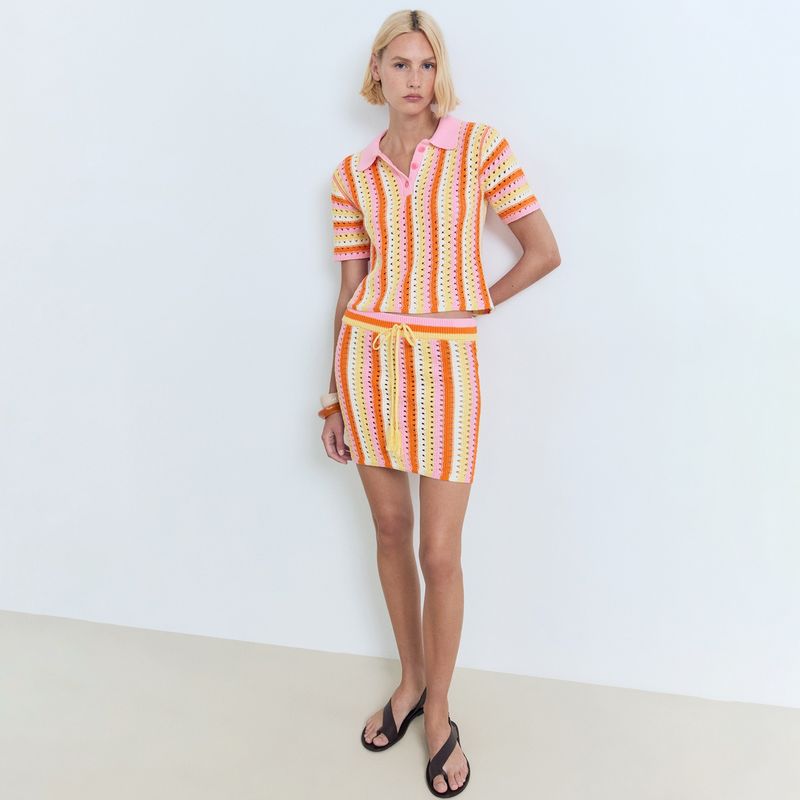 MANGO - Cardigan Mujer Tejido de Algodón Recto MANGO 