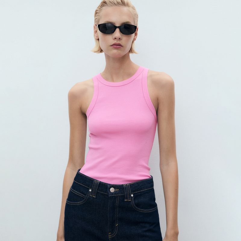 MANGO - Top esqueleto Mujer Sin mangas MANGO 