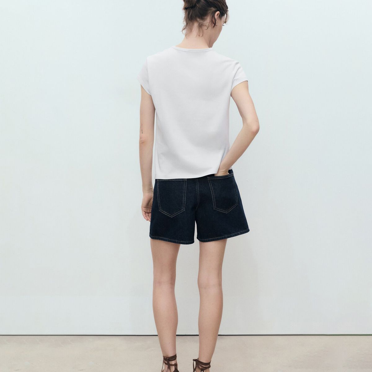 MANGO - Camiseta Mujer con Estampado Manga corta de Algodón MANGO