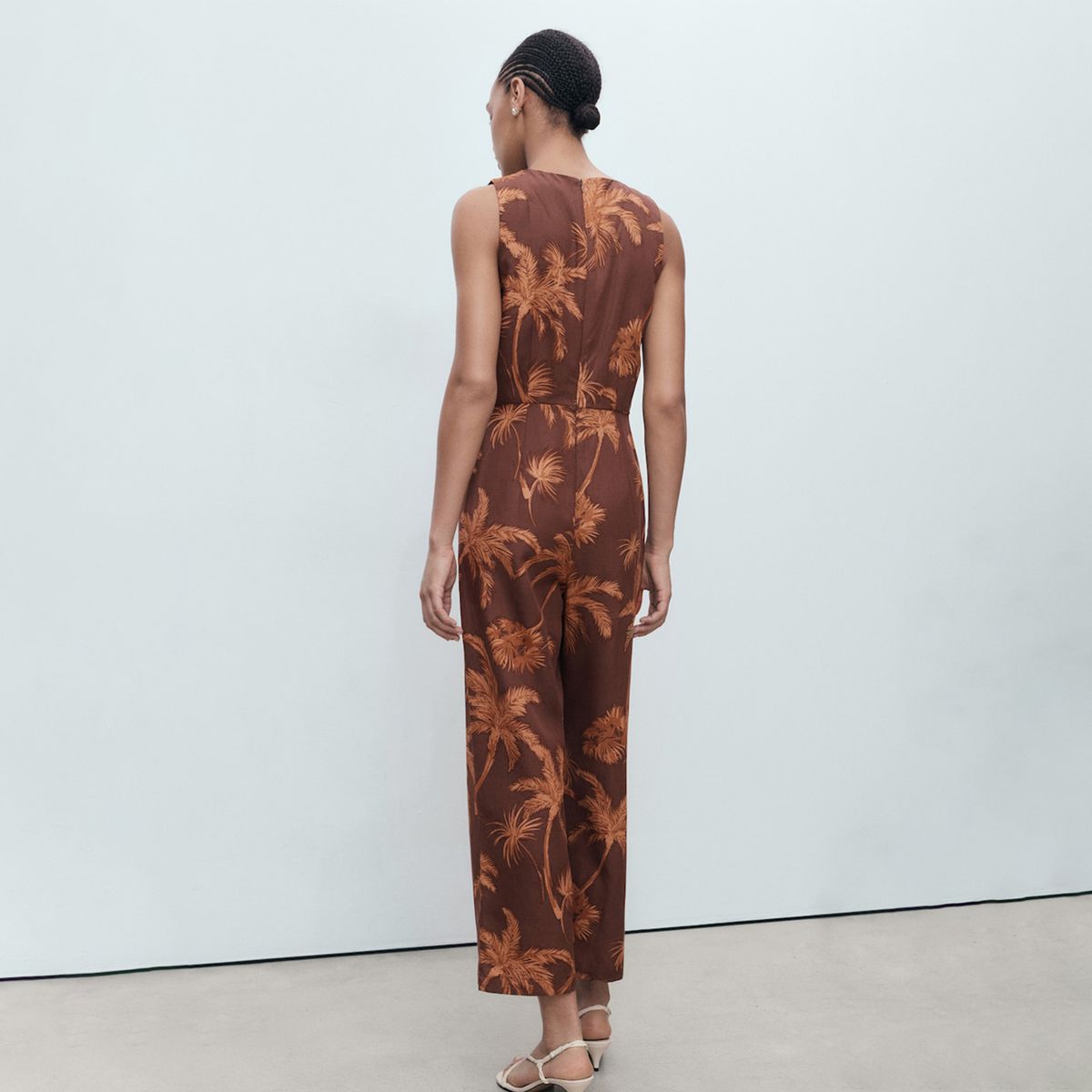 MANGO - Enterizo Mujer Largo con Estampado Mango 