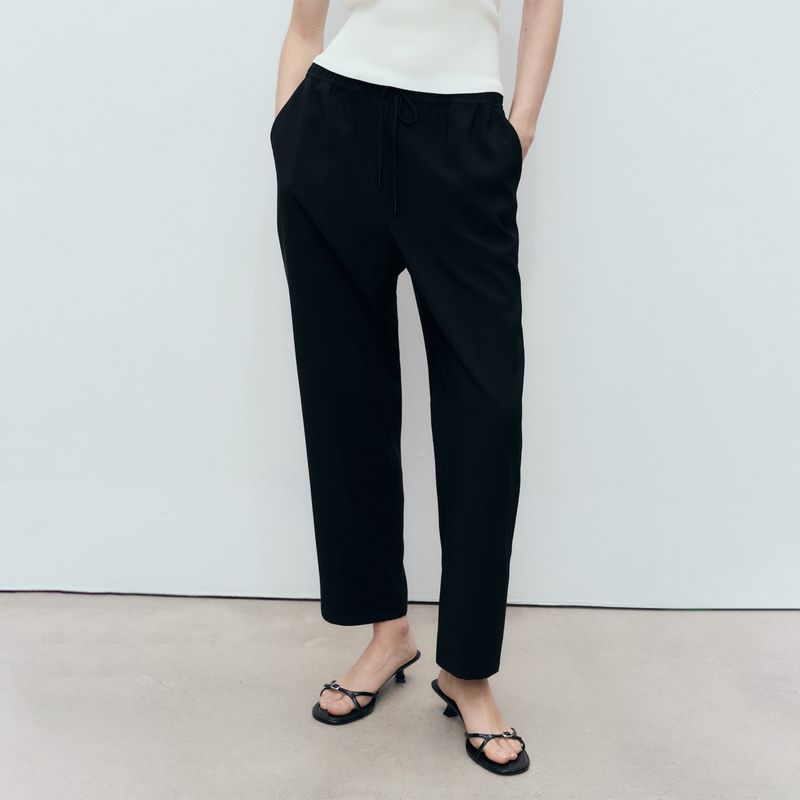 MANGO - Pantalón Culotte Mujer Tiro alto MANGO