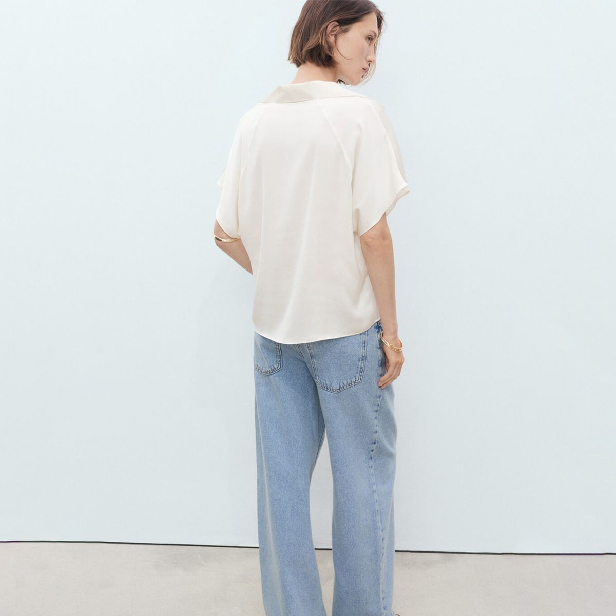 MANGO - Camisa Mujer Manga corta MANGO