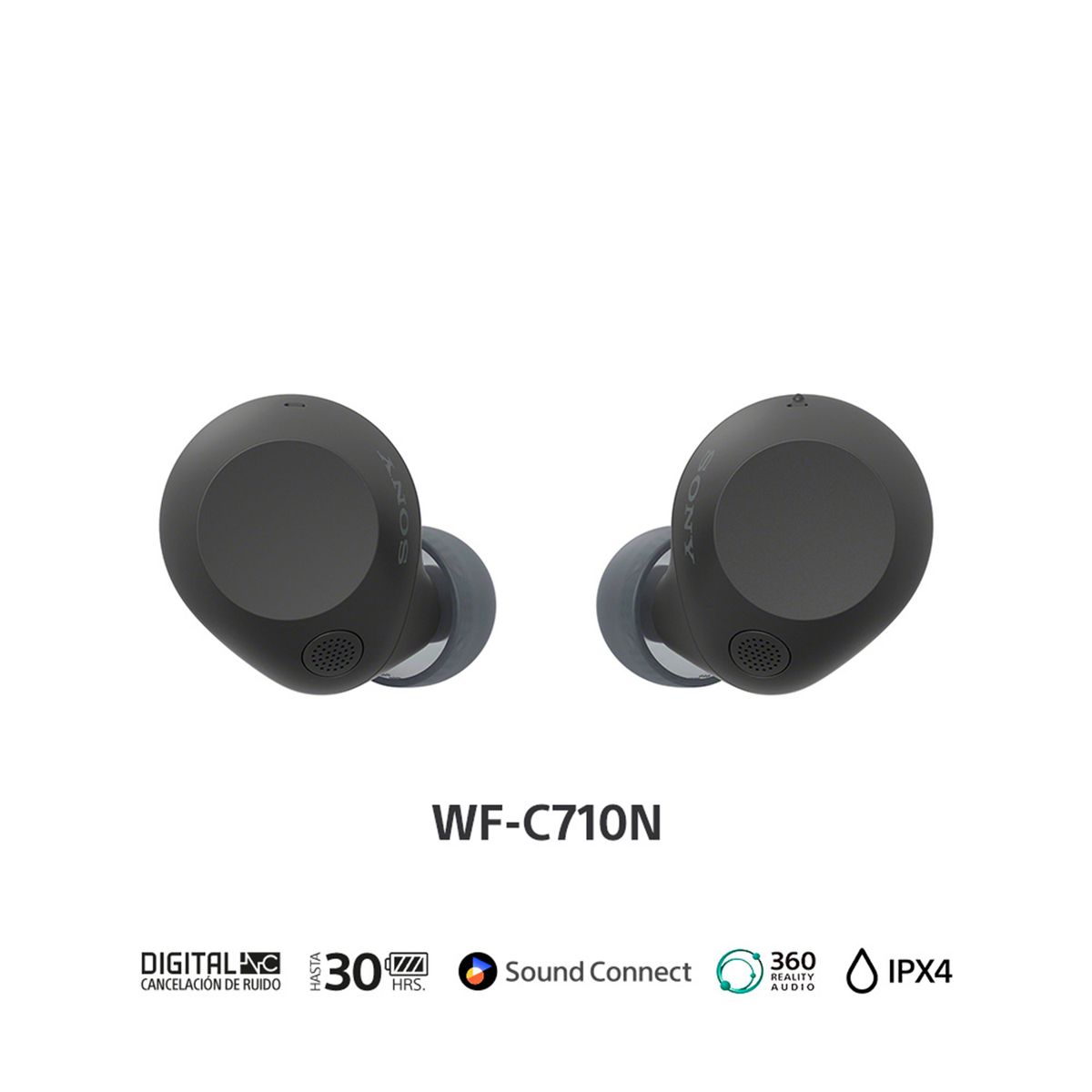 SONY - Audífonos bluetooth Sony  WFC710N/B Noise cancelling