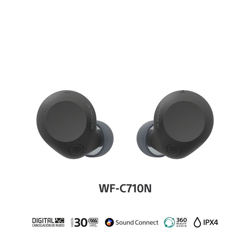 SONY - Audífonos bluetooth Sony  WFC710N/B Noise cancelling