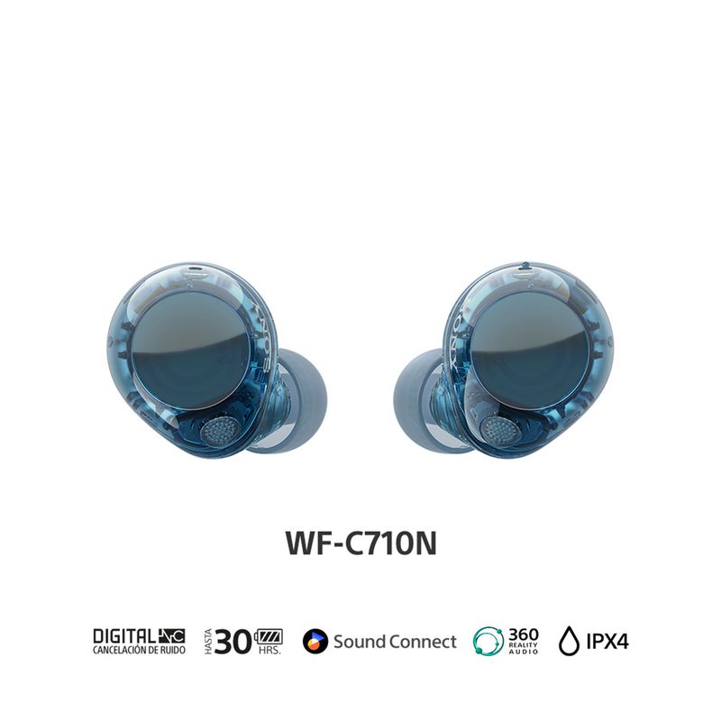 SONY - Audífonos bluetooth Sony  WFC710N/B Noise cancelling