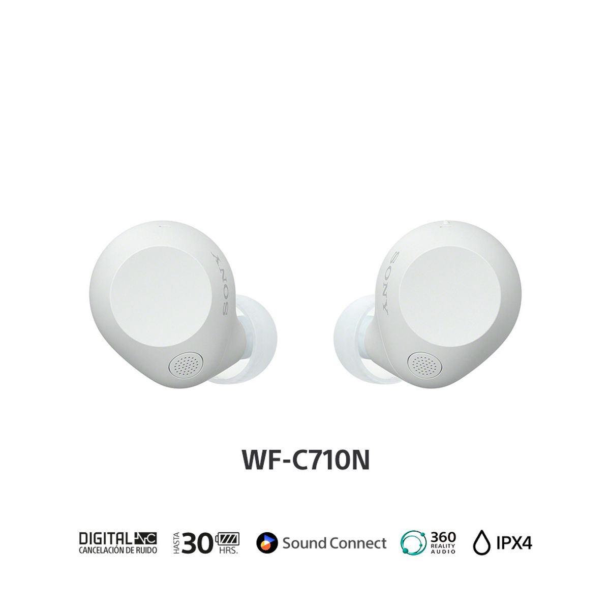SONY - Audífonos bluetooth Sony  WFC710N/B Noise cancelling