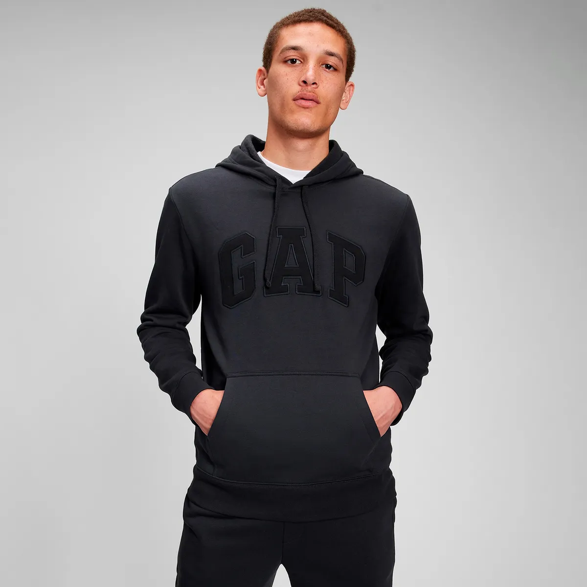 GAP - Hoodie Hombre con Logo de Algodón GAP