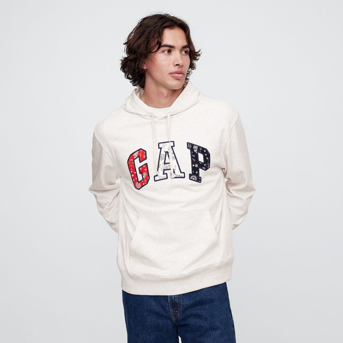 GAP - Hoodie Hombre con Logo de Algodón GAP