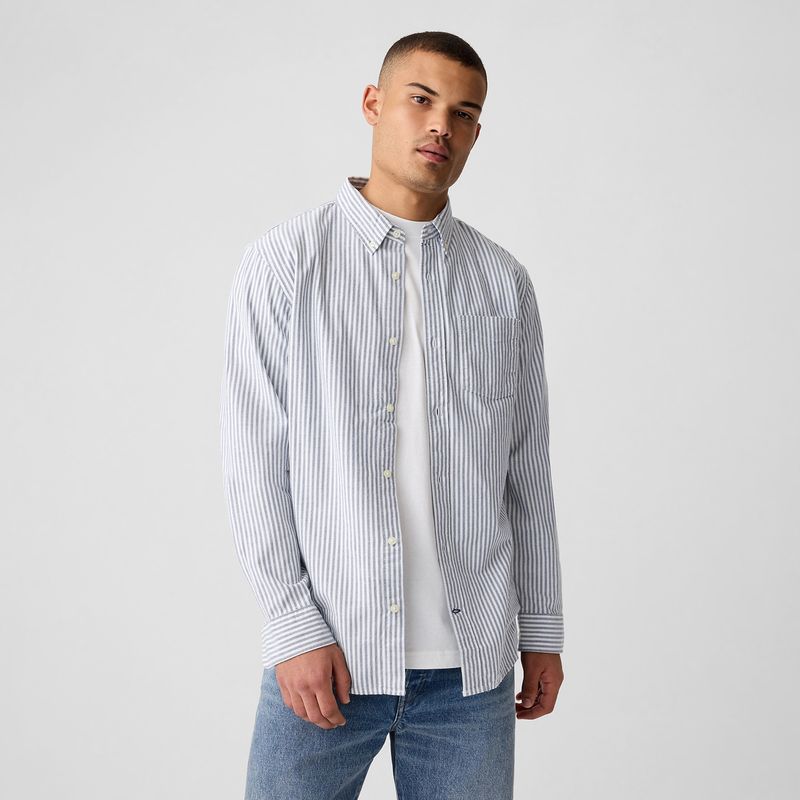 GAP - Camisa Hombre Manga larga de Algodón GAP