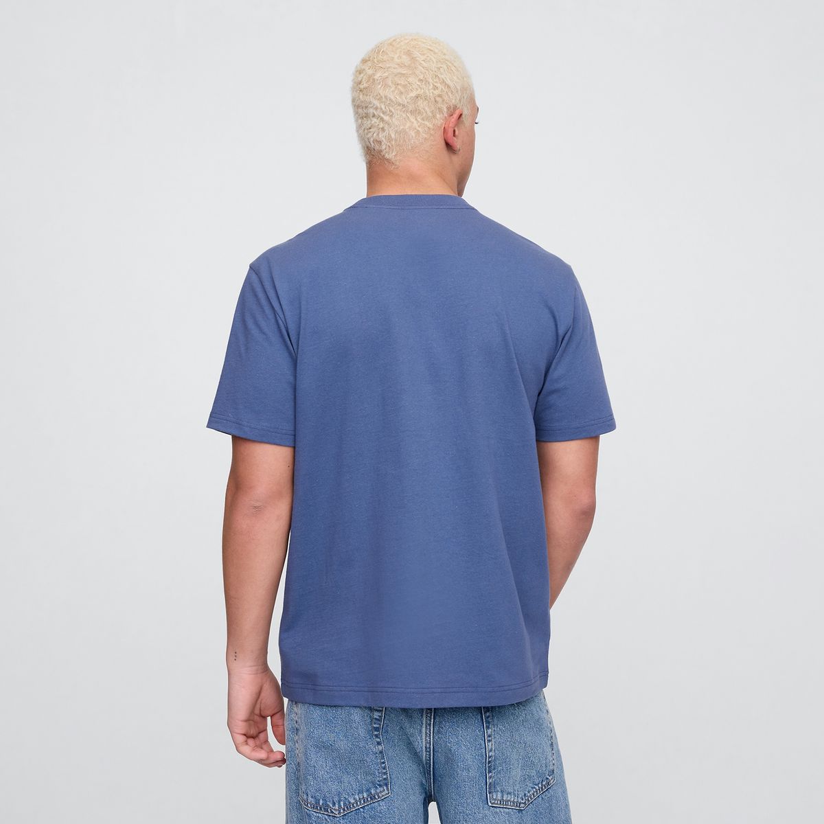 GAP - Camiseta Hombre con Estampado de Algodón GAP