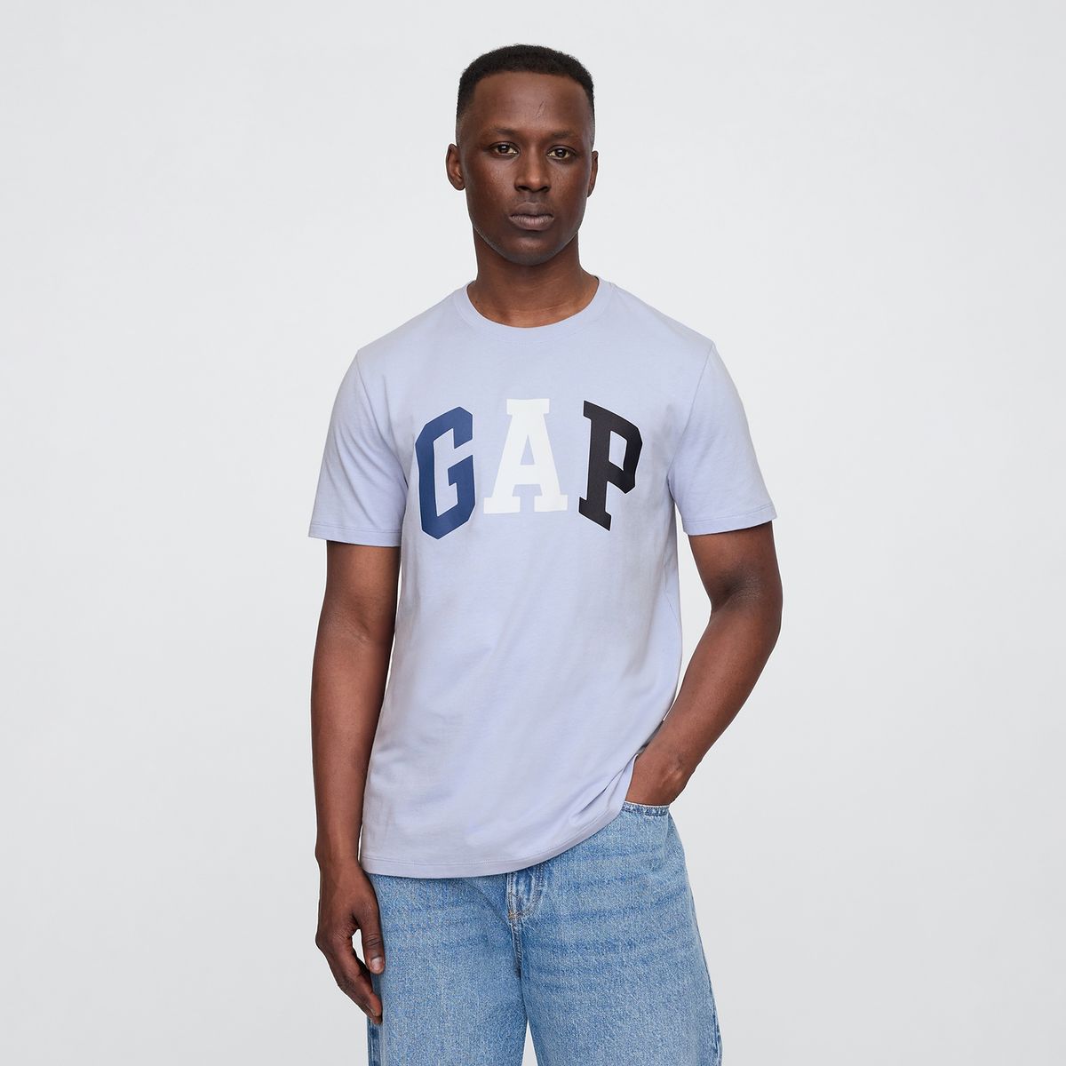 GAP - Camiseta Hombre con Logo de Algodón GAP