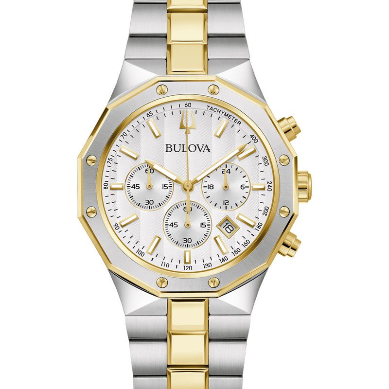 BULOVA - Reloj Bulova Hombre Prestige. Relojes Acero Inoxidable Plateado 98B450