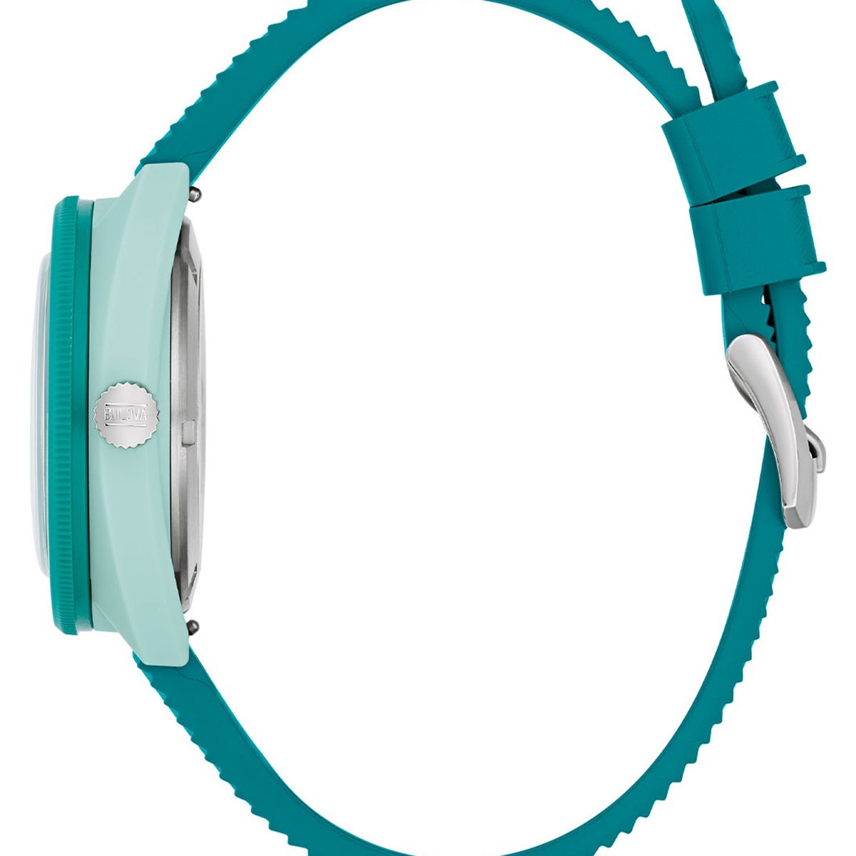 BULOVA - Reloj Bulova Hombre Snorkel. Relojes Silicona Verde 98B446