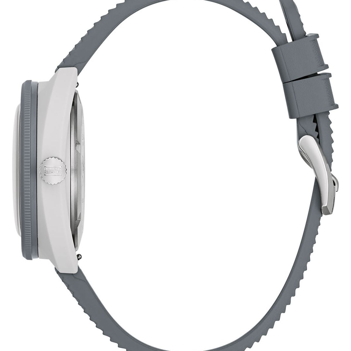 BULOVA - Reloj Bulova Hombre Snorkel. Relojes Silicona Gris 98B449