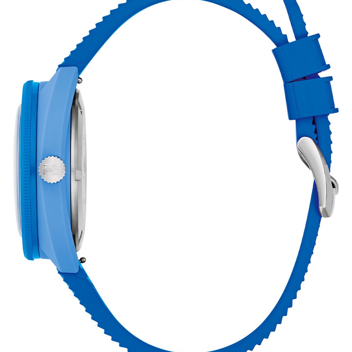 BULOVA - Reloj Bulova Hombre Snorkel. Relojes Silicona Azul 98B445