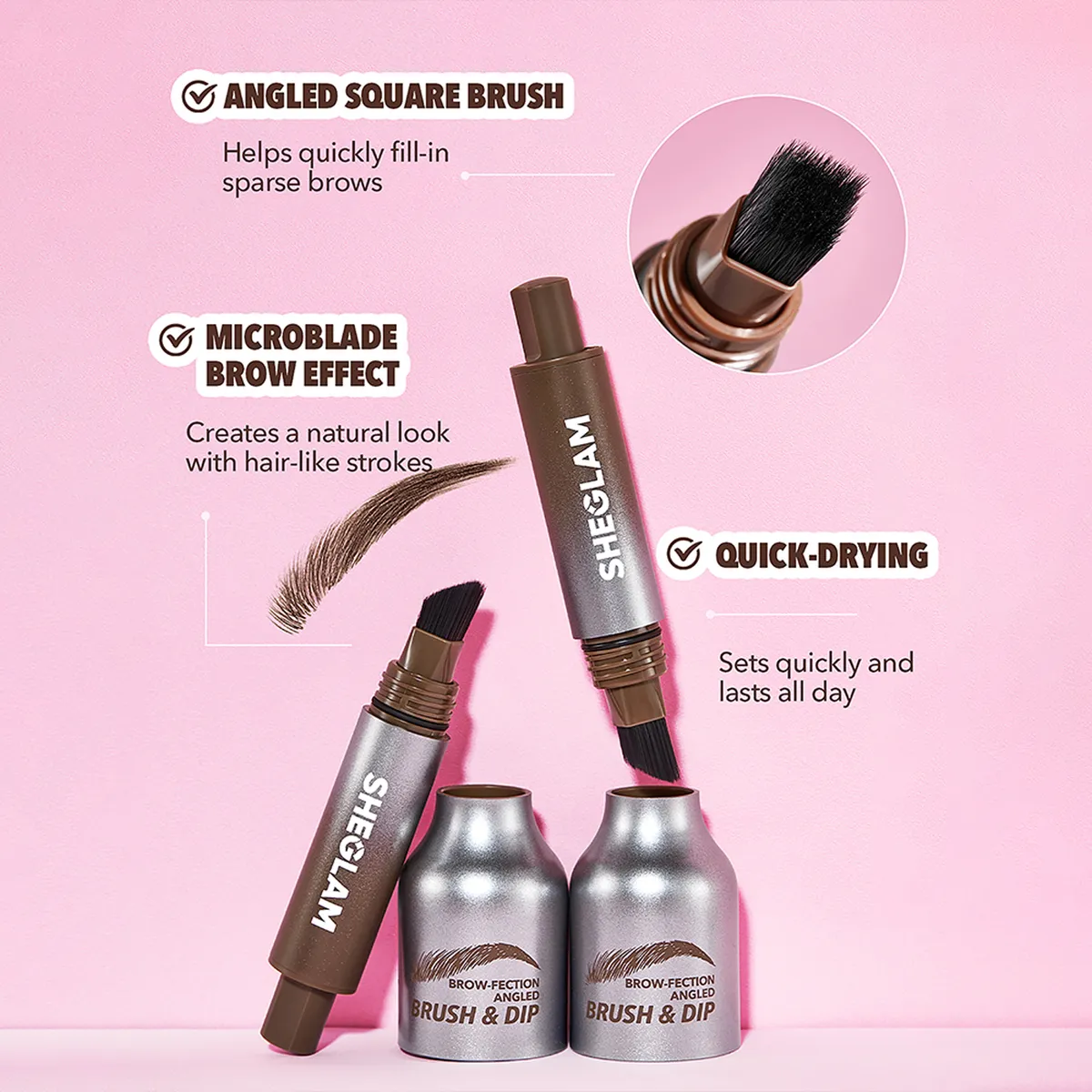 SHEGLAM - Delineador de cejas Brow-Fection Angled Brush Sheglam-Espresso10 gr 
