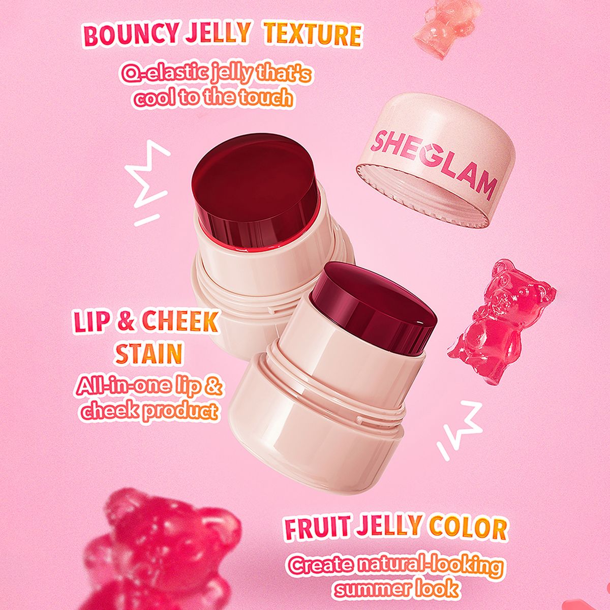SHEGLAM - Tinta Líquida Jelly-Licious Hydrating Lip & Blush Tint Sheglam-Howdy 10 gr 