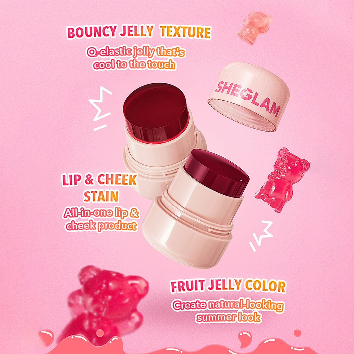 SHEGLAM - Tinta Líquida Jelly-Licious Hydrating Lip & Blush Tint Sheglam-Howdy 10 gr 