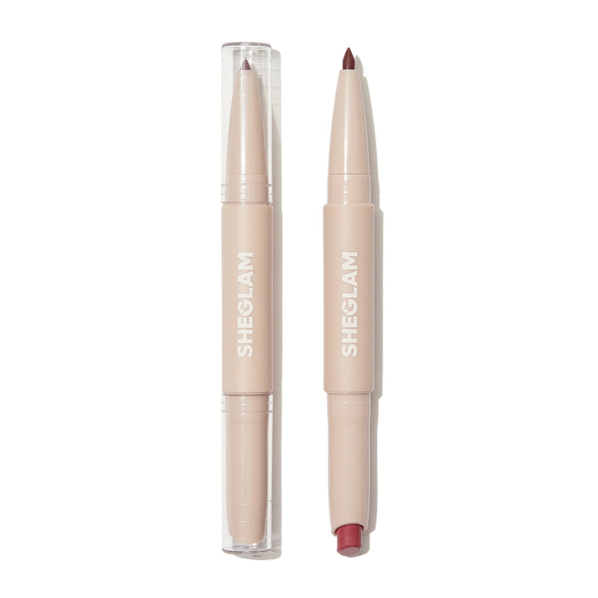 SHEGLAM - Delineador de labios Glam 101 Lipstick & Liner Duo - Cherry Fudge Sheglam Lipstick 0,85 gr/Liner 0,2 gr 