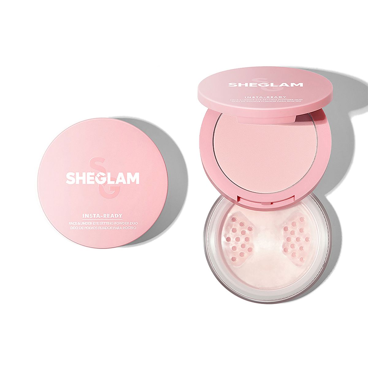 SHEGLAM - Polvo Compacto Insta-Ready Face & Under Eye Setting Powder Duo-Bubblegum SHEGLAM 7 gr