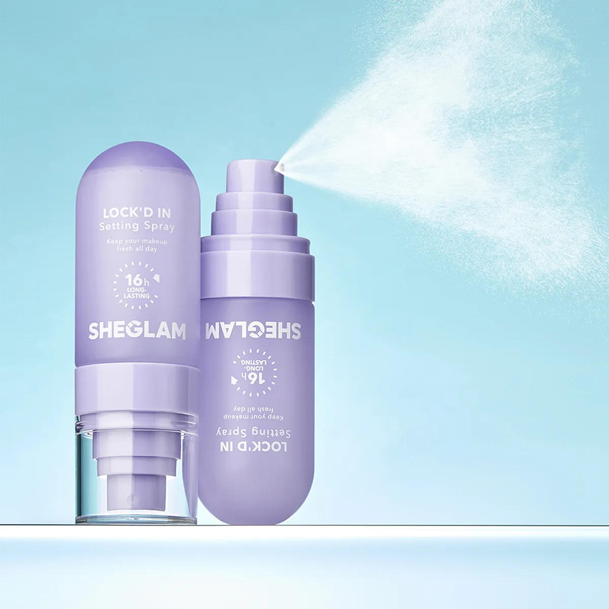 SHEGLAM - Fijador de maquillaje en Spray Lock'd in Setting Mattifying Effect Quick-Drying Long Lasting SHEGLAM 10 a 30 ml