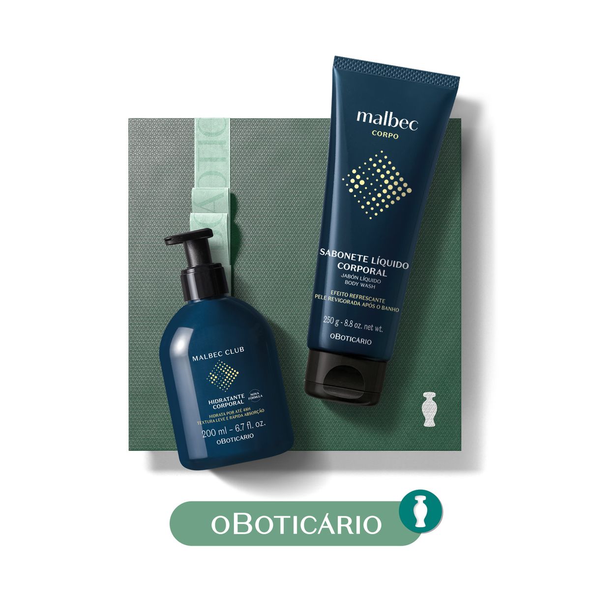 MALBEC - Hidratantes corporales Malbec O Boticario Club - Kit de regalo para papá Incluye: 2 productos 