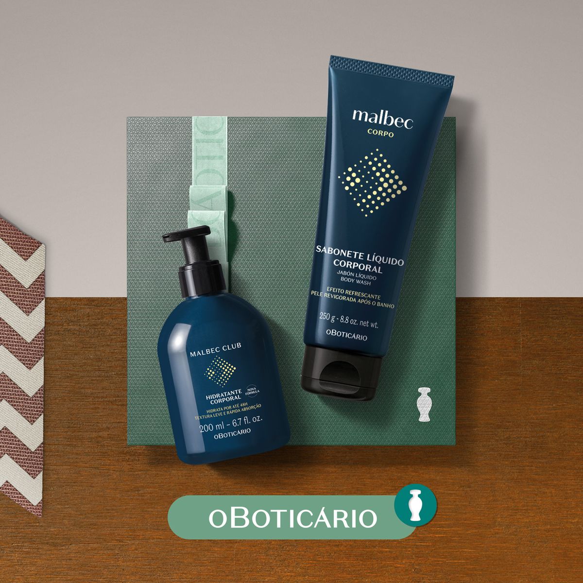 MALBEC - Hidratantes corporales Malbec O Boticario Club - Kit de regalo para papá Incluye: 2 productos 