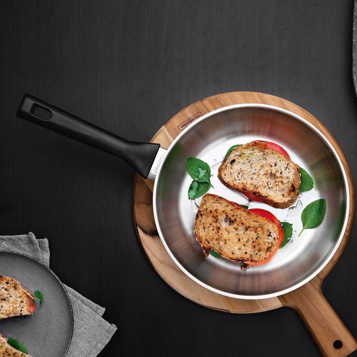 TRAMONTINA - Sartén Tramontina Brava acero inoxidable de 20 cm y 1,3 L