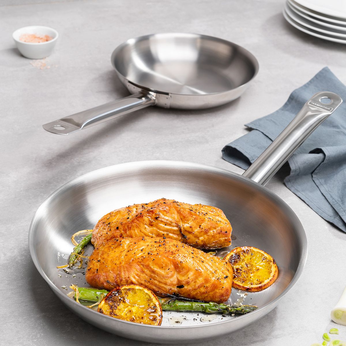 TRAMONTINA - Sartén Tramontina Profesional acero inoxidable 26 cm y 2,2 L