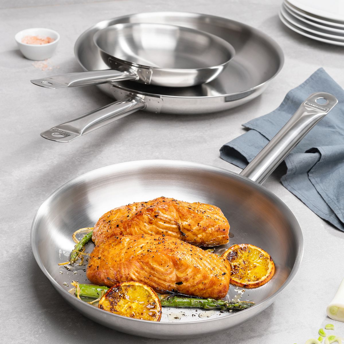 TRAMONTINA - Sartén Tramontina Profesional acero inoxidable 30 cm y 2,9 L