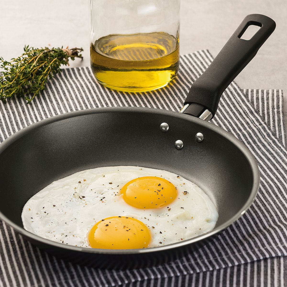 TRAMONTINA - Sartén Tramontina Loreto de Aluminio con Revestimiento Antiadherente 20 cm, 0,8 L, Grafito