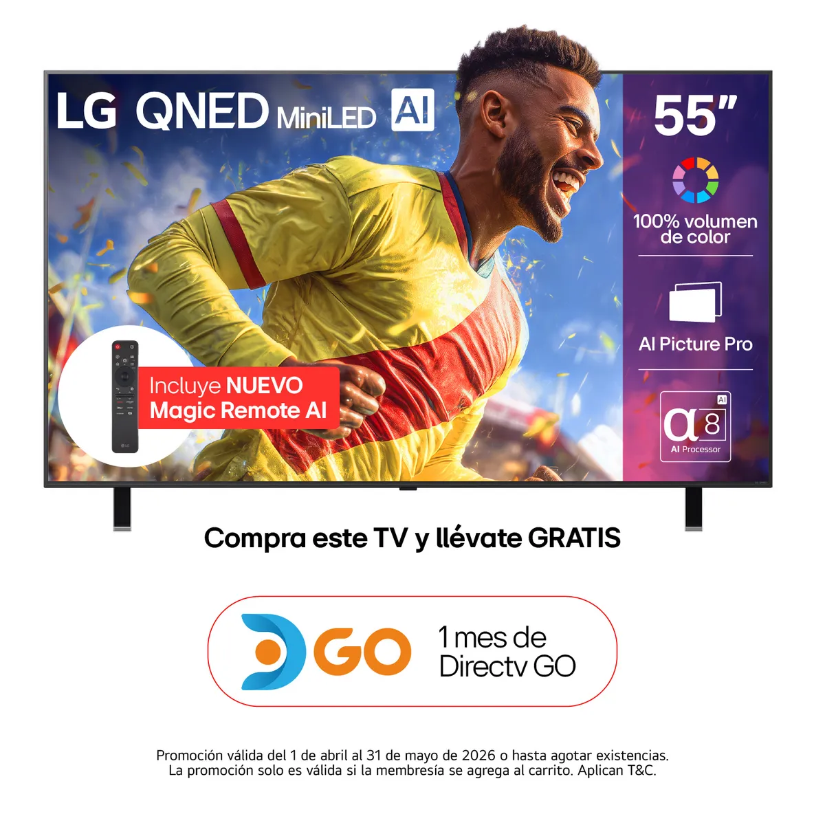 LG -  Televisor | LG | 55 pulgadas | 4K Ultra HD | QNED | 55QNED85ASG