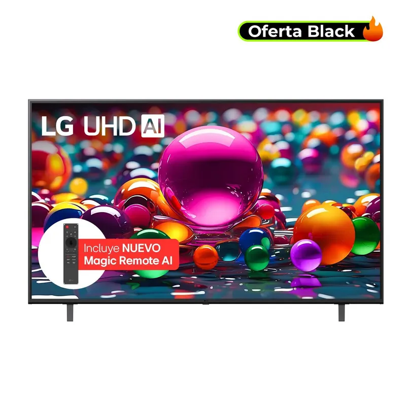 LG - Televisor LG |60 pulgadas |4K UHD |LED |60UA8050PSA| Incluye control Magic Remote IA 